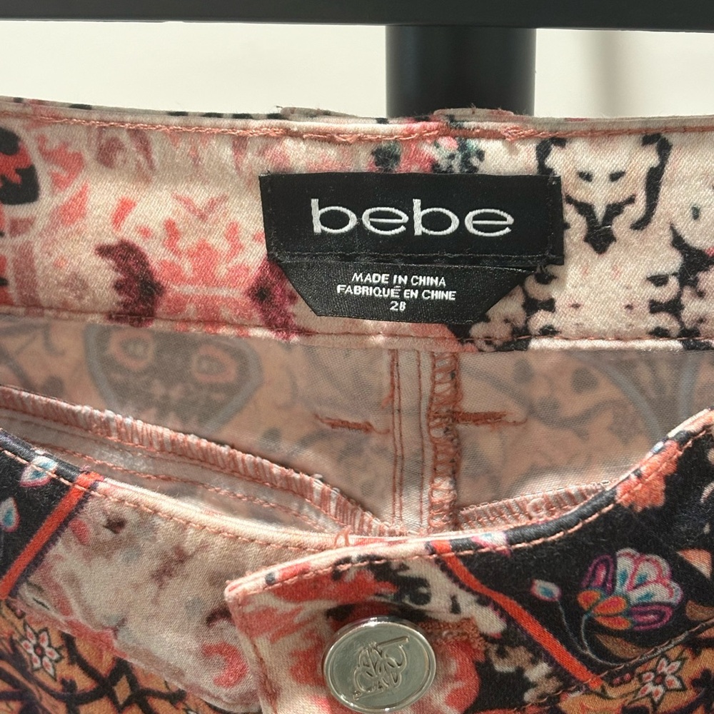 Bebe Multicolor Patterned Ankle Pants - image 5